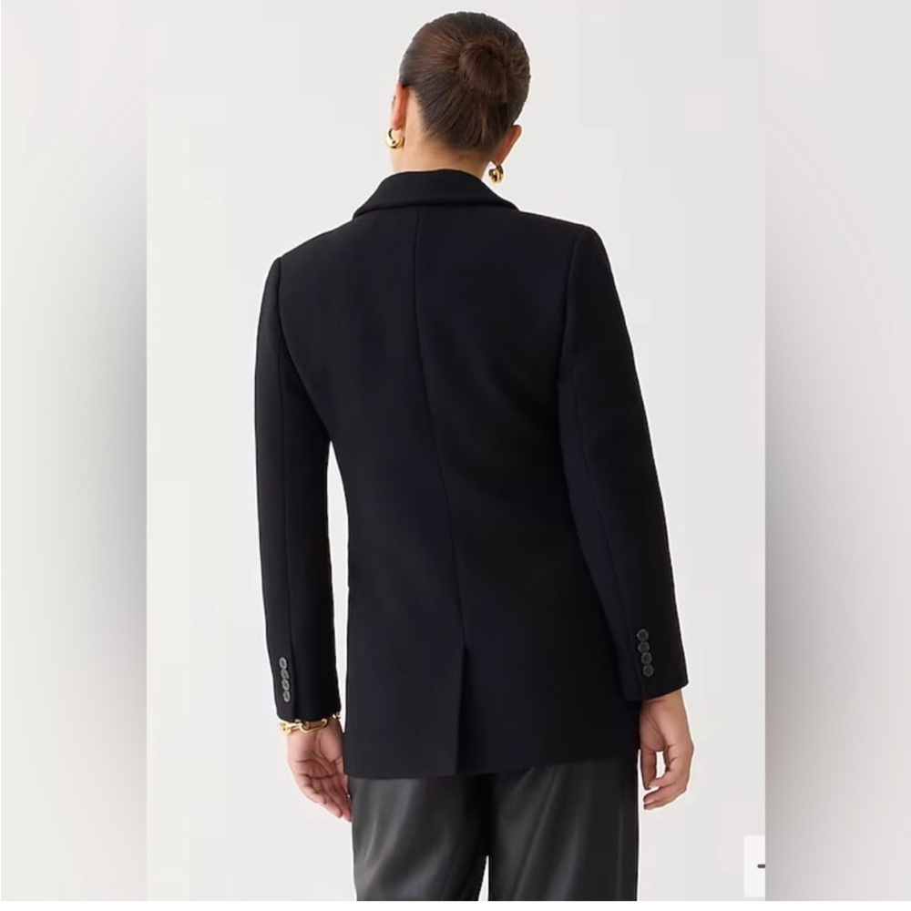 NEW J. Crew Italian Wool Blend Evening Blazer Jacket in Black, Size 10 - Picture 2 of 15